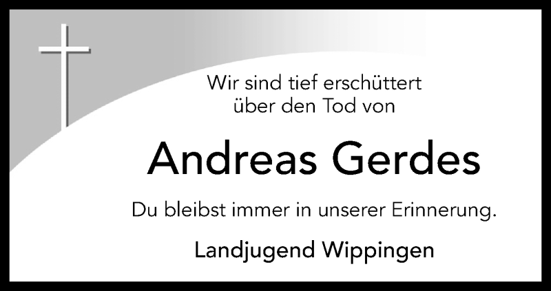  Traueranzeige für Andreas Gerdes vom 25.01.2014 aus Neue Osnabrücker Zeitung GmbH & Co. KG