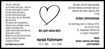 Traueranzeige von Harald Flüthmann von Neue Osnabrücker Zeitung GmbH & Co. KG