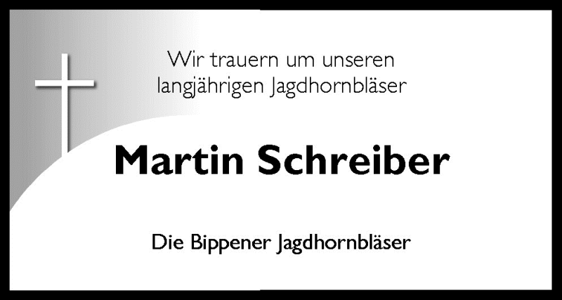  Traueranzeige für Martin Schreiber vom 26.06.2010 aus Neue Osnabrücker Zeitung GmbH & Co. KG