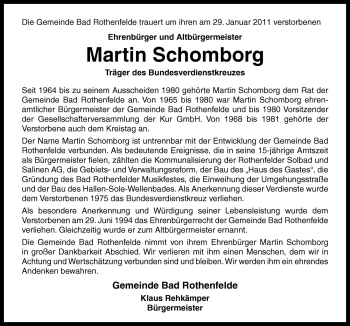 Traueranzeige von Martin Schomborg von Neue Osnabrücker Zeitung GmbH & Co. KG