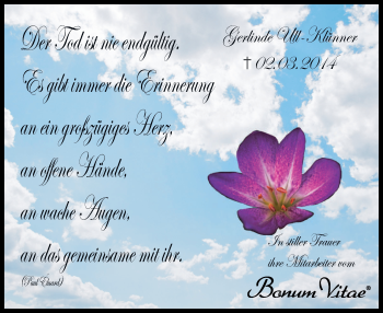 Traueranzeige von Gerlinde Ull-Klünner von Neue Osnabrücker Zeitung GmbH & Co. KG