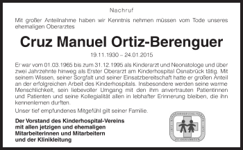 Traueranzeige von Cruz Manuel Ortiz-Berenguer von Neue Osnabrücker Zeitung GmbH & Co. KG