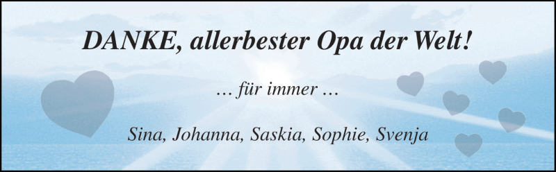  Traueranzeige für Opa  vom 18.11.2015 aus Neue Osnabrücker Zeitung GmbH & Co. KG