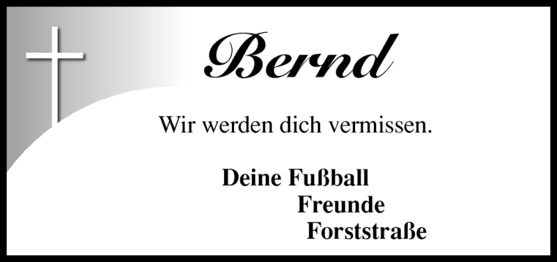  Traueranzeige für Bernd  vom 03.11.2015 aus Neue Osnabrücker Zeitung GmbH & Co. KG