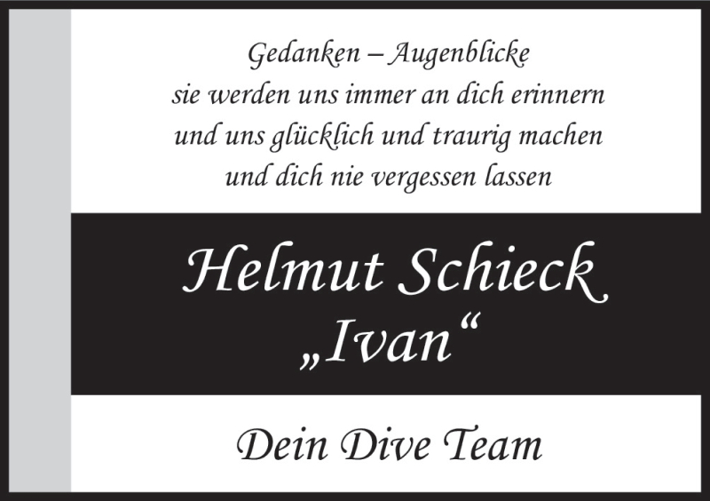  Traueranzeige für Helmut Schieck vom 02.01.2016 aus Neue Osnabrücker Zeitung GmbH & Co. KG