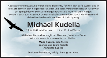 Traueranzeige von Michael Kudella von Neue Osnabrücker Zeitung GmbH & Co. KG