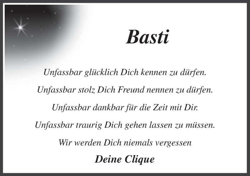  Traueranzeige für Sebastian Uhl vom 06.04.2016 aus Neue Osnabrücker Zeitung GmbH & Co. KG