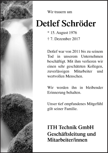 Traueranzeige von Detlef Schröder von Neue Osnabrücker Zeitung GmbH & Co. KG