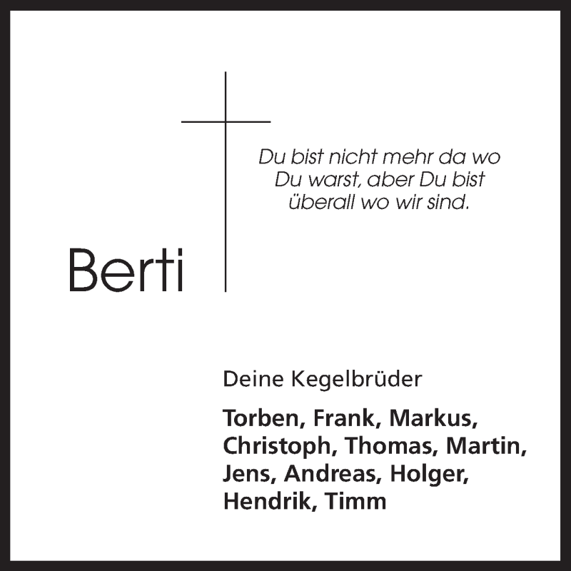  Traueranzeige für Tobias Bertelsmann vom 19.10.2018 aus Neue Osnabrücker Zeitung GmbH & Co. KG