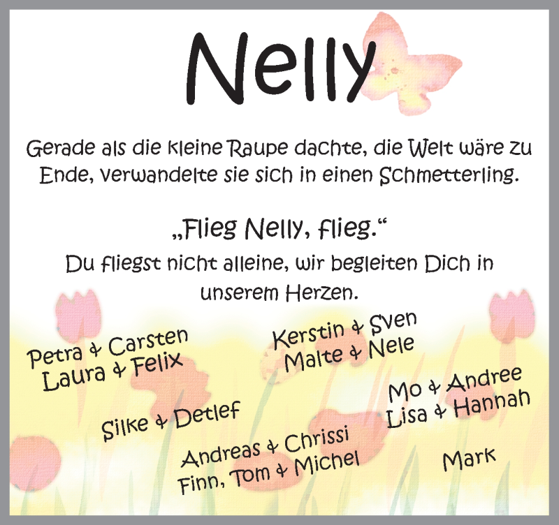  Traueranzeige für Nelly Lachmann vom 17.08.2018 aus Neue Osnabrücker Zeitung GmbH & Co. KG