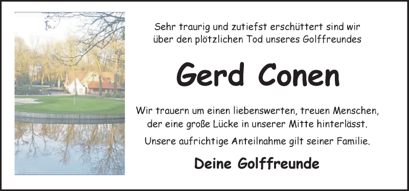  Traueranzeige für Gerd Conen vom 09.02.2019 aus Neue Osnabrücker Zeitung GmbH & Co. KG