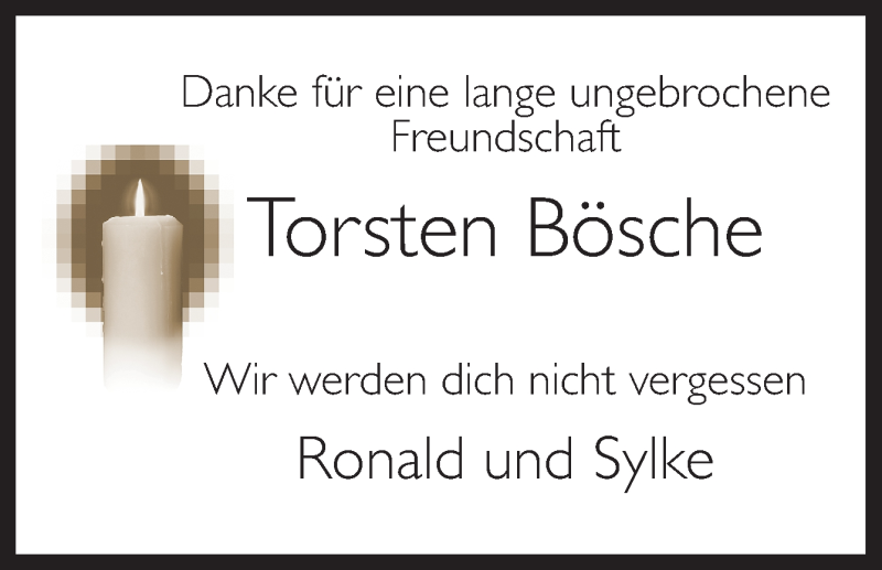  Traueranzeige für Torsten Bösche vom 20.02.2020 aus Neue Osnabrücker Zeitung GmbH & Co. KG