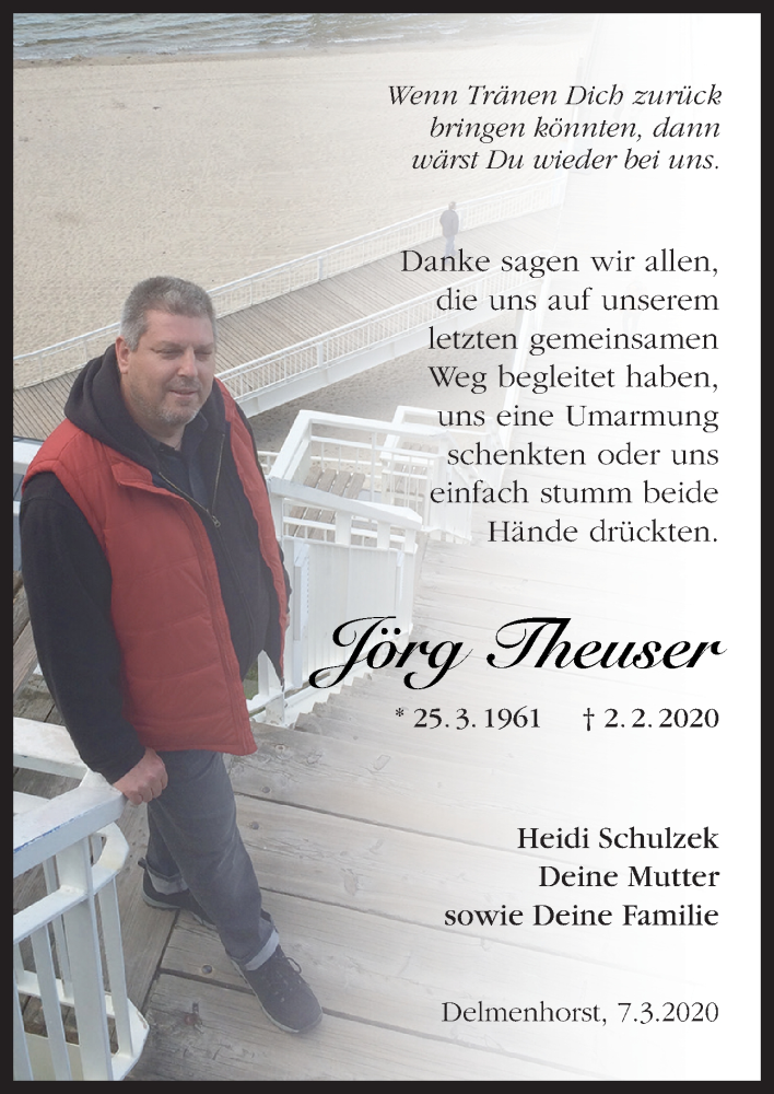  Traueranzeige für Jörg Theuser vom 07.03.2020 aus Neue Osnabrücker Zeitung GmbH & Co. KG