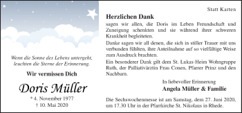 Traueranzeige von Doris Müller von Neue Osnabrücker Zeitung GmbH & Co. KG