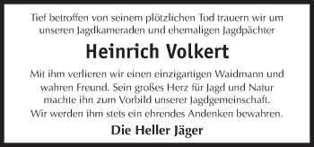 Traueranzeige von Heinrich Volkert von Neue Osnabrücker Zeitung GmbH & Co. KG