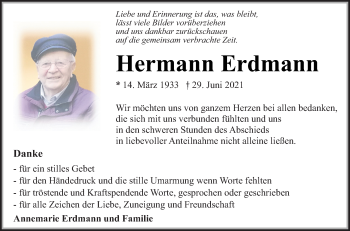 Traueranzeige von Hermann Erdmann von Neue Osnabrücker Zeitung GmbH & Co. KG