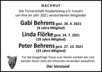 Traueranzeige von Gedenken  von Neue Osnabrücker Zeitung GmbH & Co. KG