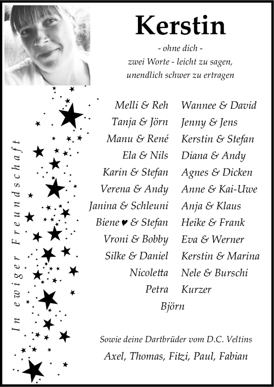 Traueranzeige von Kerstin Schuckert von Neue Osnabrücker Zeitung GmbH & Co. KG