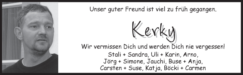  Traueranzeige für Andreas Kerk vom 07.02.2022 aus Neue Osnabrücker Zeitung GmbH & Co. KG