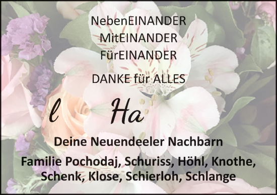 Traueranzeige von Hannelore  von DK Medien GmbH & Co. KG