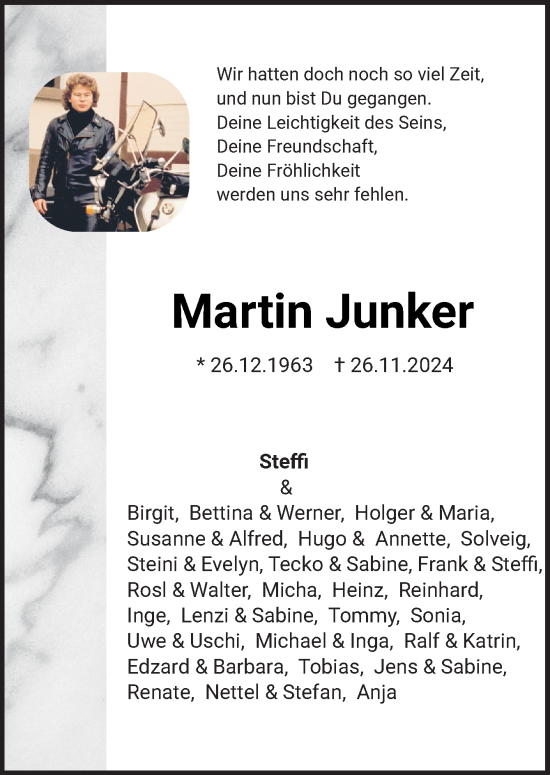 Traueranzeige von Martin Junker von Neue Osnabrücker Zeitung GmbH & Co. KG