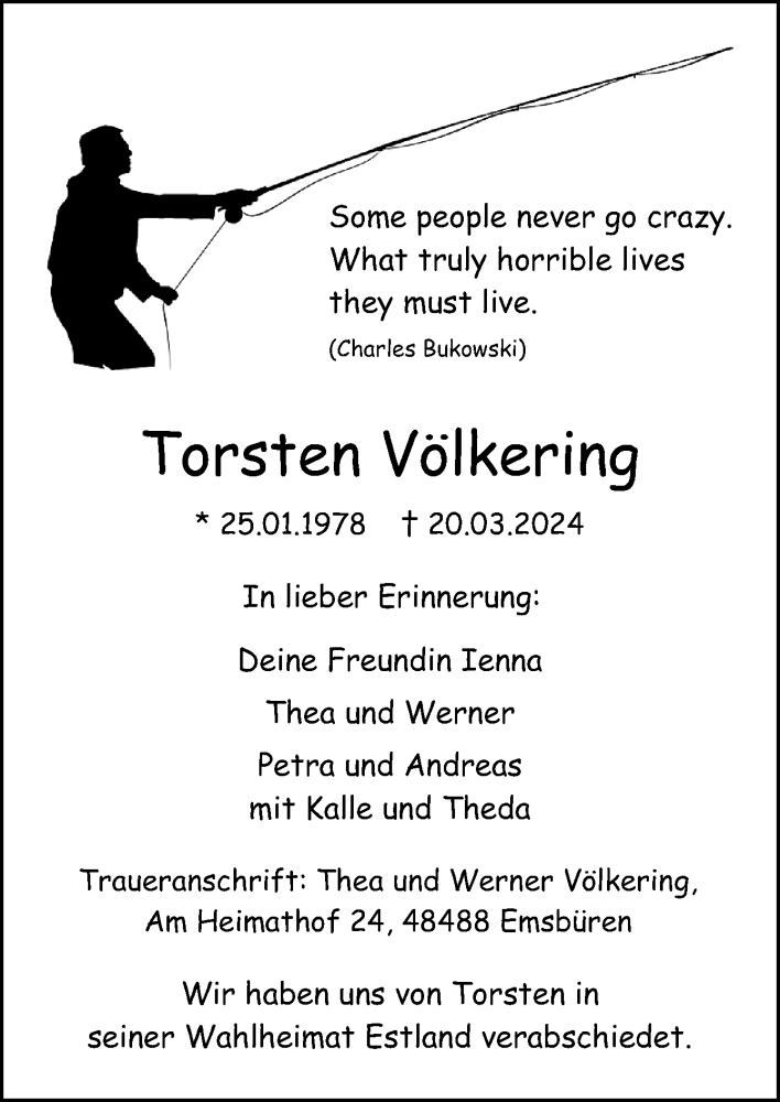  Traueranzeige für Torsten Völkering vom 30.03.2024 aus Neue Osnabrücker Zeitung GmbH & Co. KG