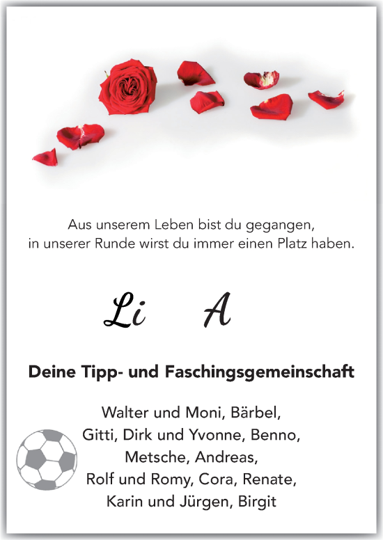 Traueranzeige von Alke  von DK Medien GmbH & Co. KG