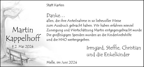 Traueranzeige von Martin Kappelhoff von Neue Osnabrücker Zeitung GmbH & Co. KG