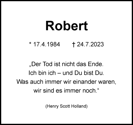 Traueranzeige von Robert Drewes von Neue Osnabrücker Zeitung GmbH & Co. KG