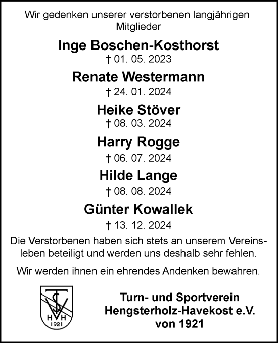 Traueranzeige von In Gedenken von DK Medien GmbH & Co. KG