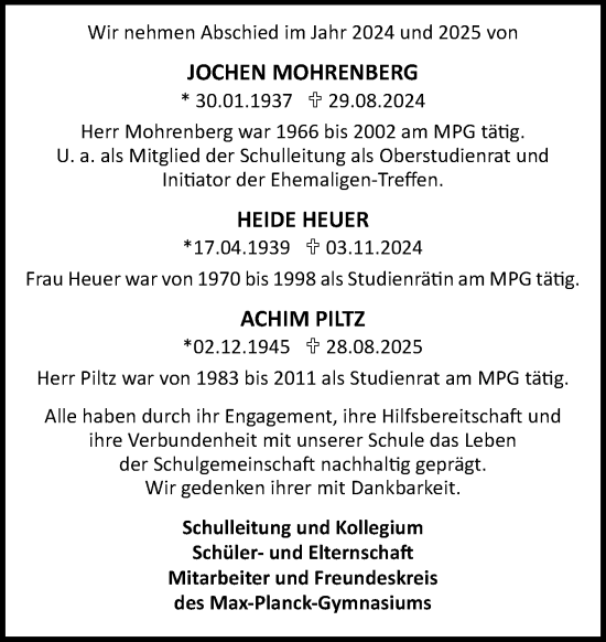 Traueranzeige von Heide Heuer von DK Medien GmbH & Co. KG