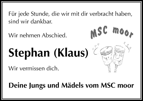 Traueranzeige von Stephan  von DK Medien GmbH & Co. KG