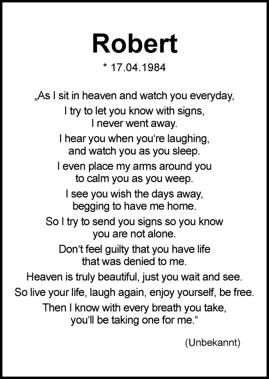 Traueranzeige von Robert Drewes von Neue Osnabrücker Zeitung GmbH & Co. KG