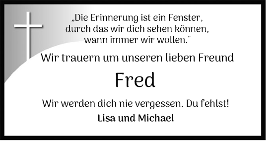 Traueranzeige von Fred Oetken von DK Medien GmbH & Co. KG