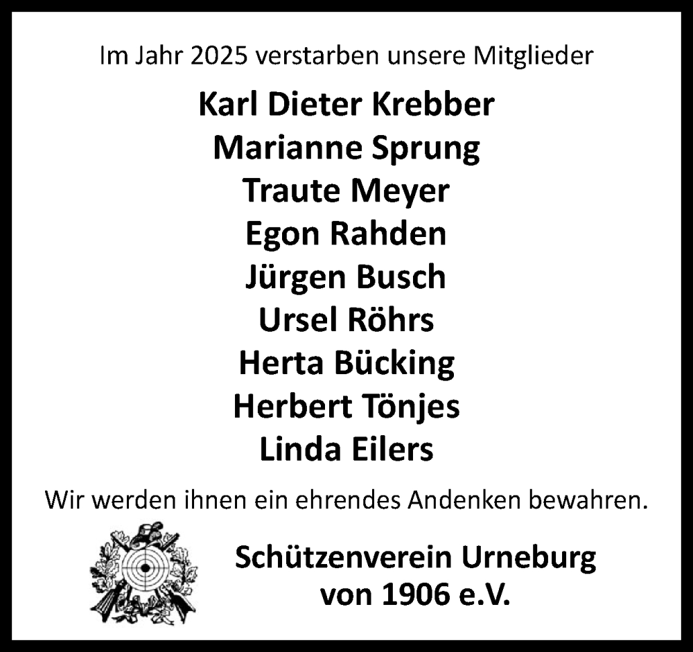  Traueranzeige für In Gedenken  vom 24.01.2026 aus DK Medien GmbH & Co. KG