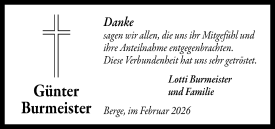 Traueranzeige von Lotti Burmeister von Neue Osnabrücker Zeitung GmbH & Co. KG