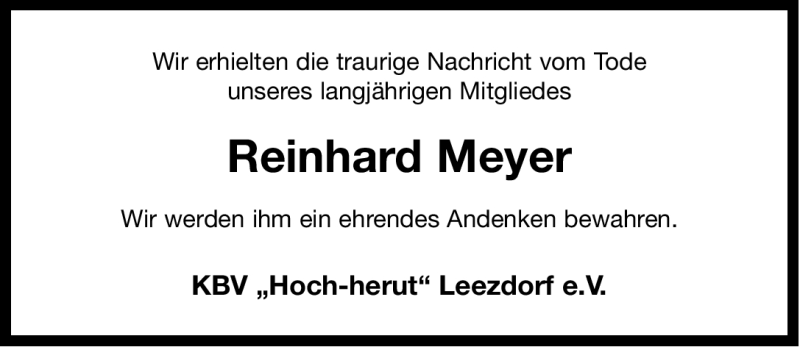  Traueranzeige für Reinhard Meyer vom 06.06.2012 aus Ostfriesischer Kurier GmbH