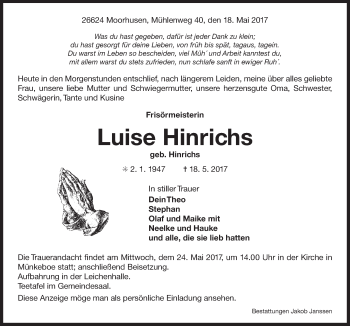 Traueranzeige von Johann Groon von Ostfriesischer Kurier GmbH