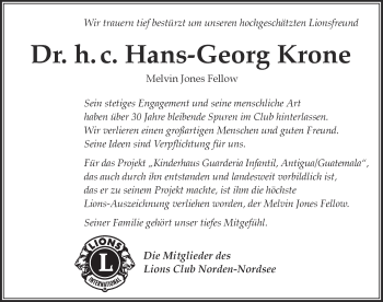 Traueranzeige von Elmar Feige von Ostfriesischer Kurier GmbH