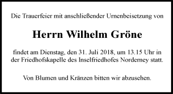 Traueranzeige von Herbert Klöpper von Ostfriesischer Kurier GmbH