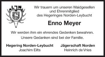 Traueranzeige von Enno Meyer von Ostfriesischer Kurier GmbH