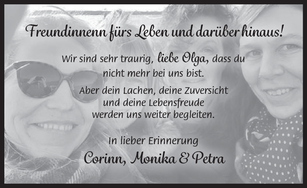  Traueranzeige für Olga Halen vom 26.11.2024 aus Ostfriesischer Kurier GmbH
