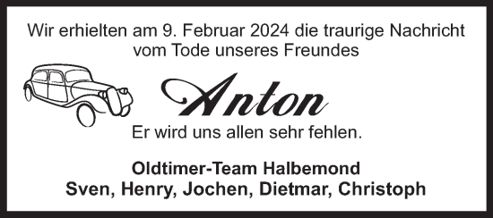 Traueranzeige von Anton Siemers von Ostfriesischer Kurier GmbH