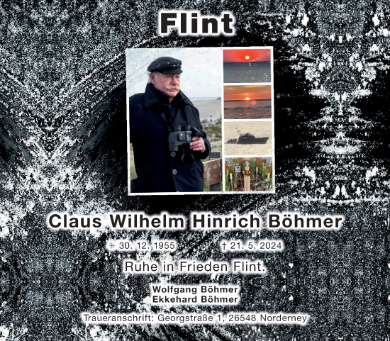 Traueranzeige von Claus Wilhelm Hinrich Böhmer von Ostfriesischer Kurier GmbH