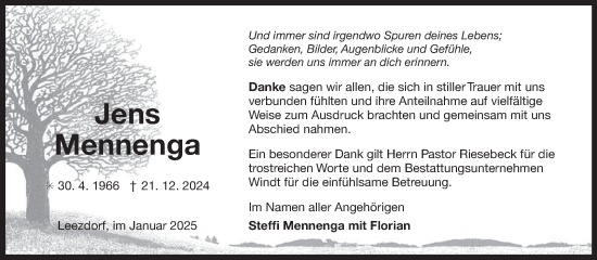 Traueranzeige von Jens Mennenga von Ostfriesischer Kurier GmbH