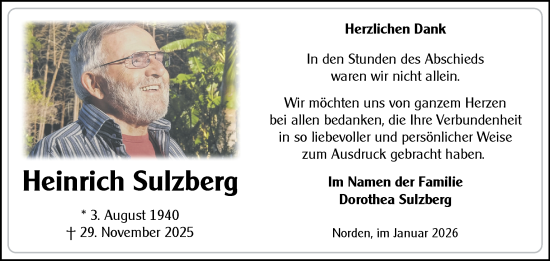 Traueranzeige von Dorothea Sulzberg von Ostfriesischer Kurier GmbH