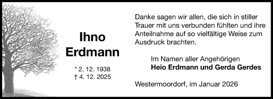 Traueranzeige von Heio Erdmann von Ostfriesischer Kurier GmbH